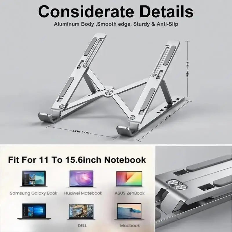 Nomad Desk™ – Adjustable & Foldable Laptop Stand for 11-15.6" Devices